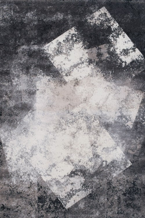 שטיח אפור שחור דאימונד קוסמוס ST928