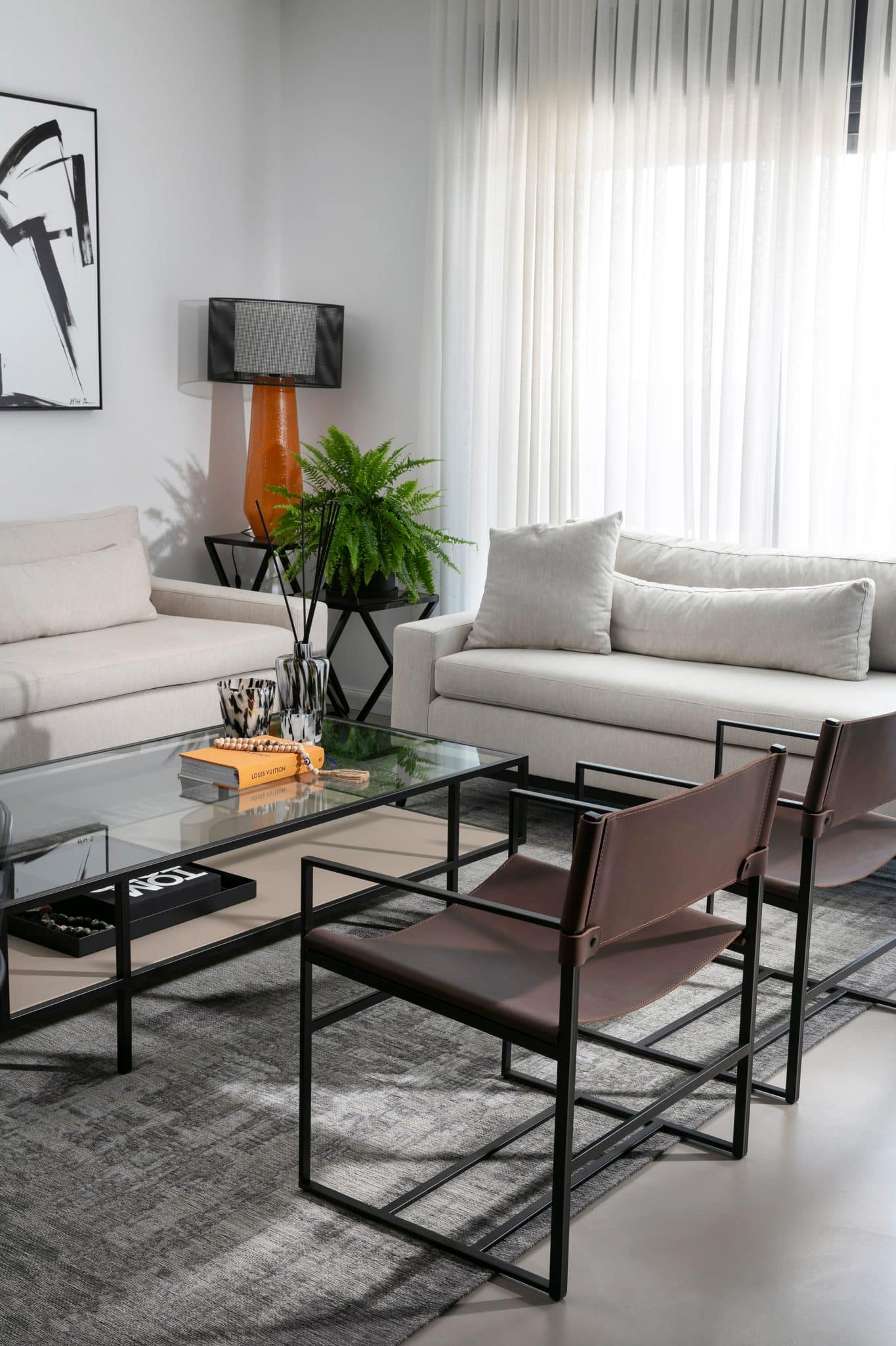 שטיח מנילה GRUNGE אפור