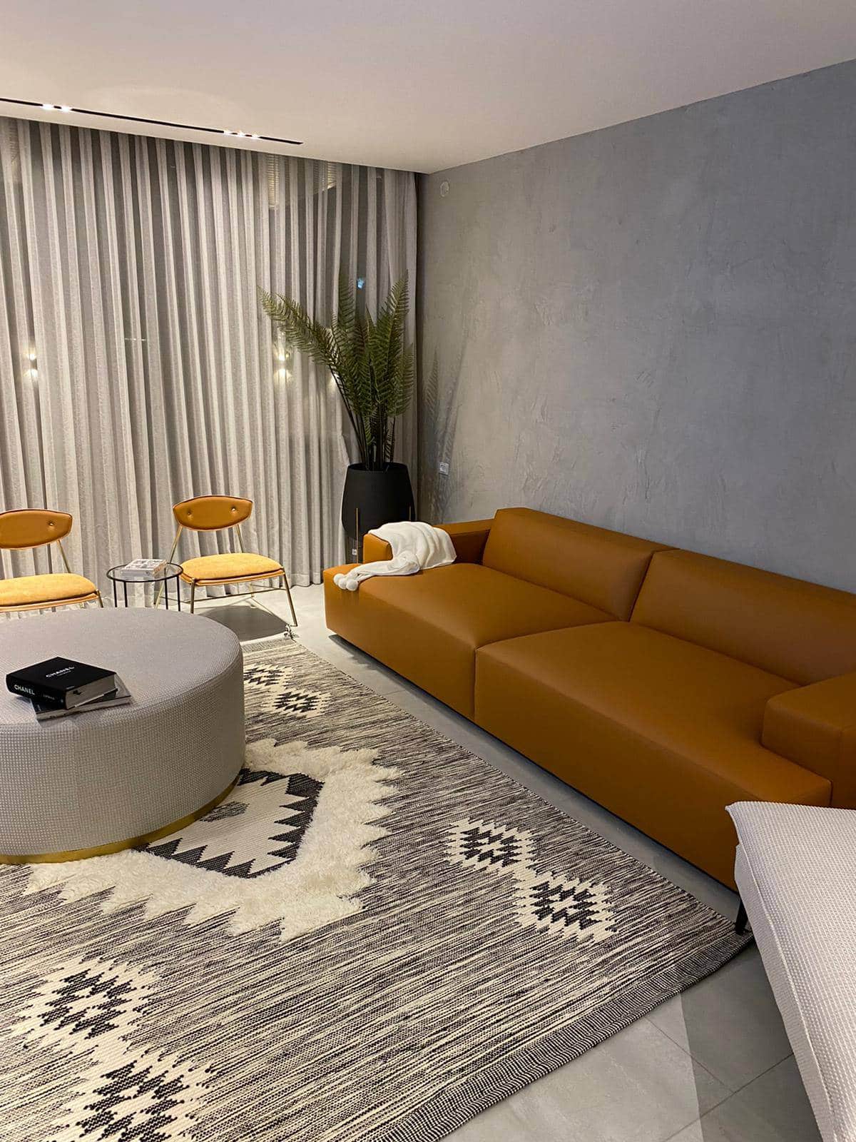 שטיח סקנדינבי 2245 | שטיח נורדי לסלון שחור לבן