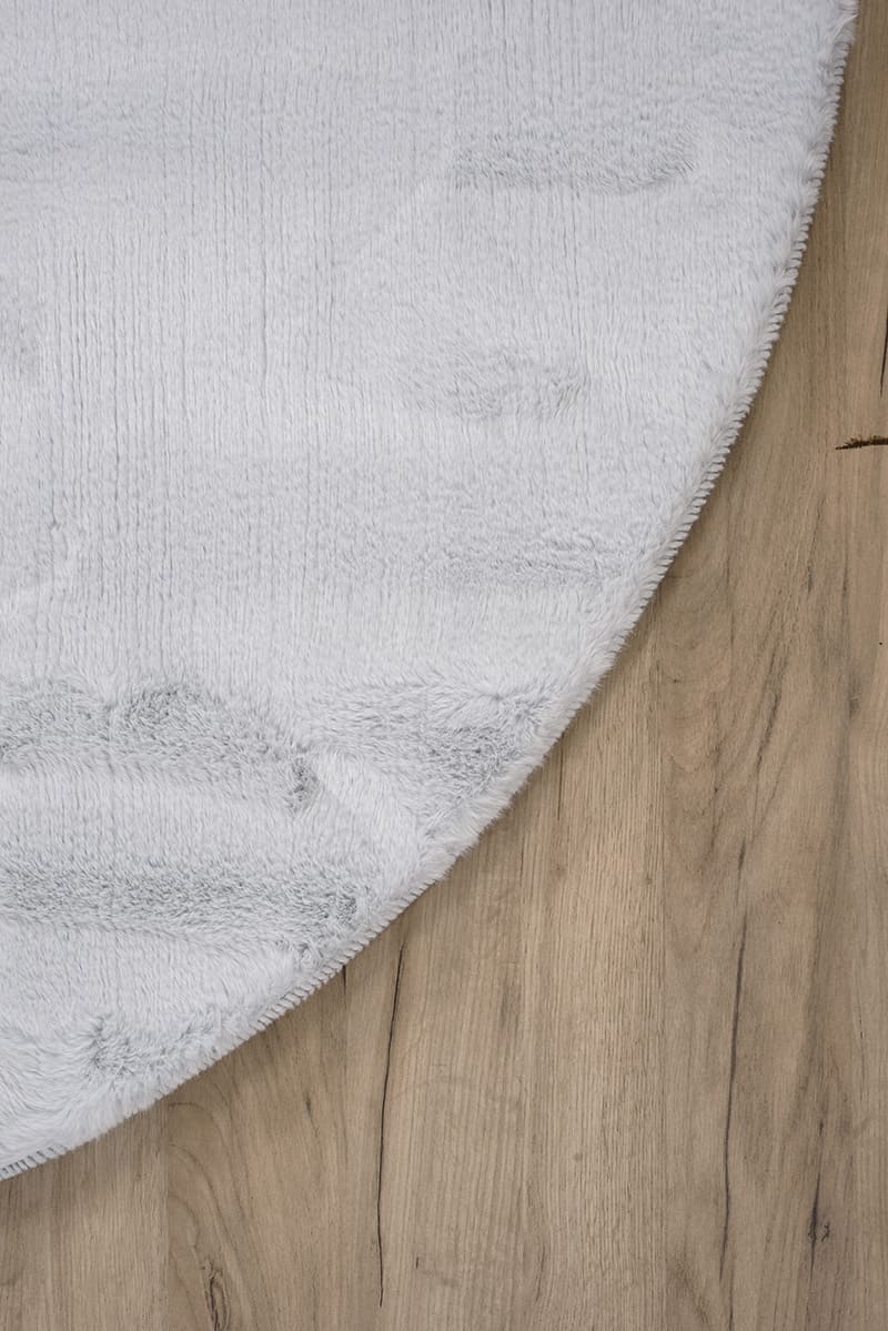 שטיח שאגי מויו MO80 תכלת עגול