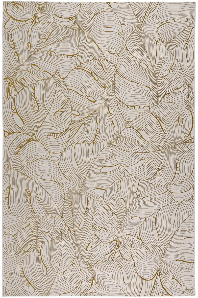 שטיח קריסטל אאוטדור VIRO לבן זהב