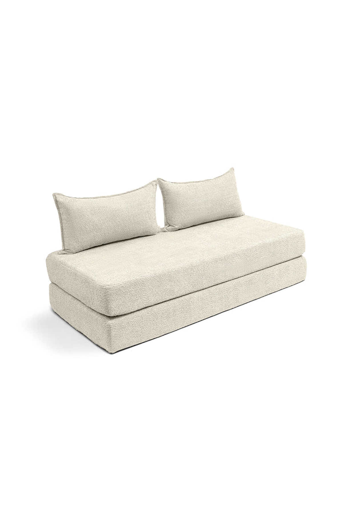 צ'יל ספה מיטה 1.80 מבד בוקלה שמנת