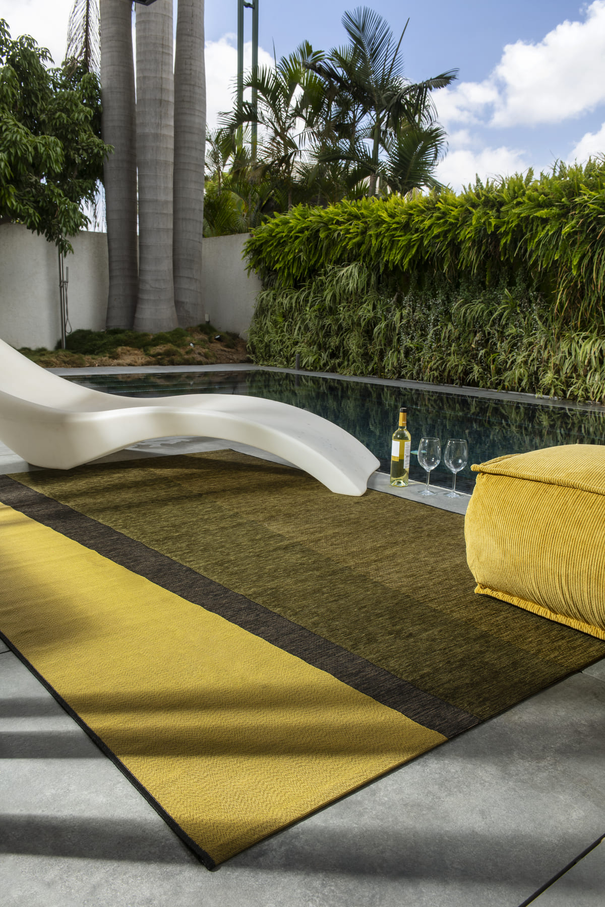 שטיח קריסטל אאוטדור MARTOR ירוק זהב