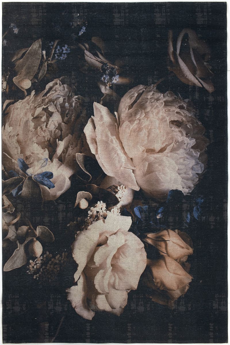 שטיח מרנטה ELDORA שחור צבעוני