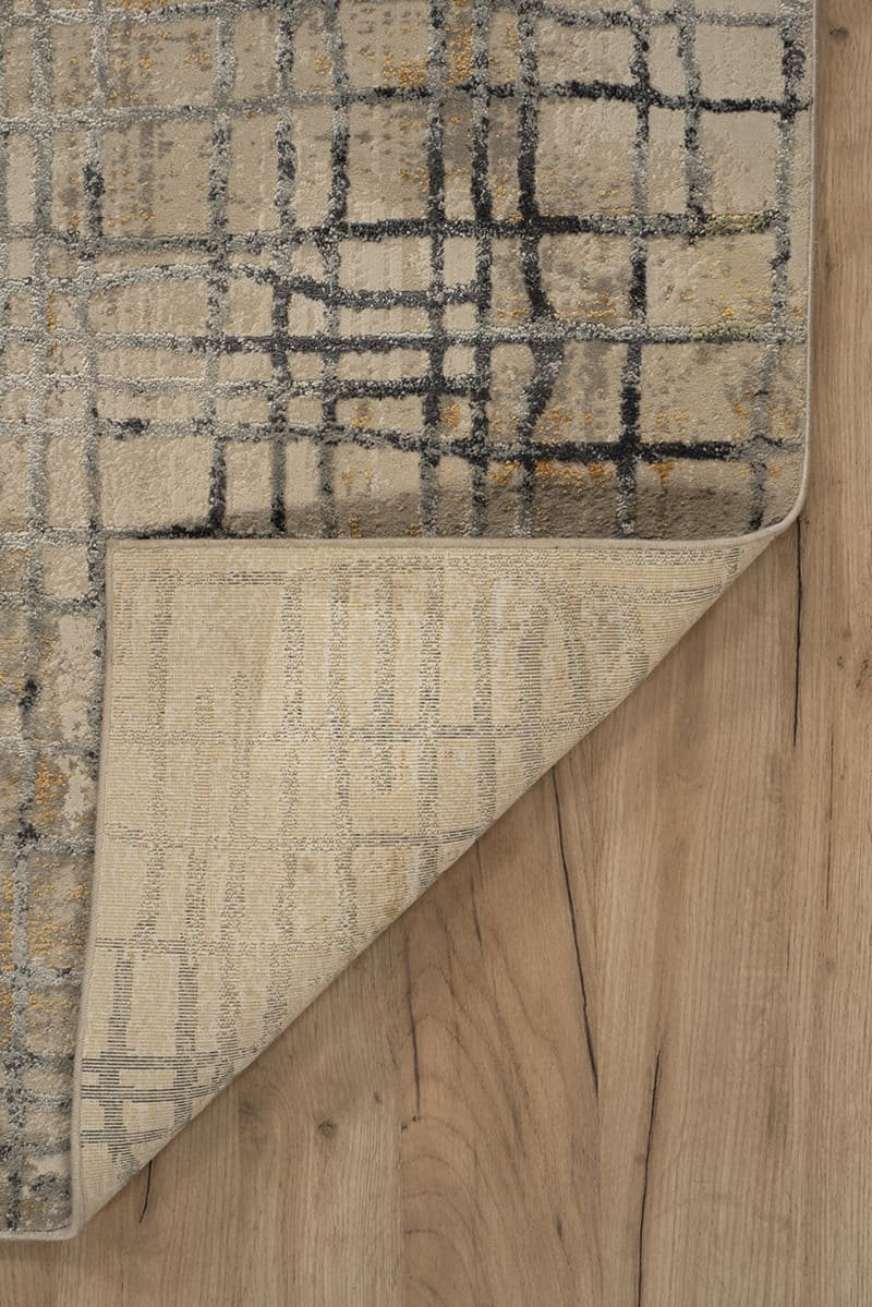 שטיח סטורי B053A קרם אפור